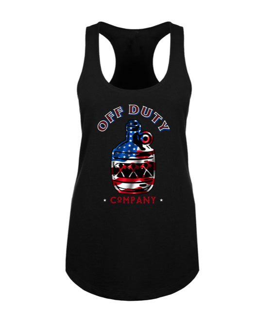 Bottle of Freedom Racer back tank-Womens