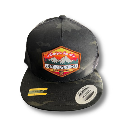 Black MULTI-CAM “Head for the hills” Snap back